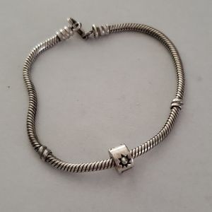Pandora bracelet with clip bead